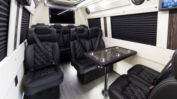 10 passenger sprinter van interior garland