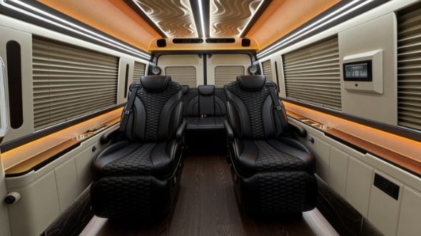 8 passenger sprinter van interior allen