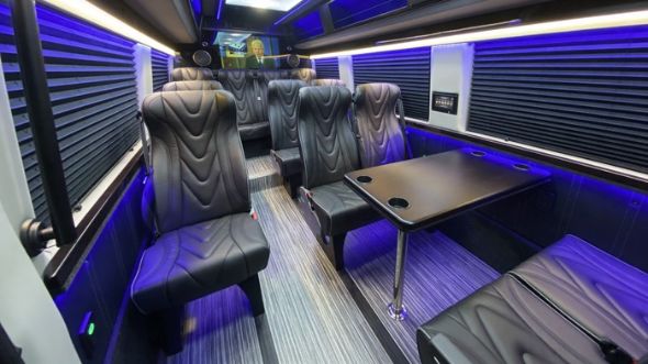 plano 18 passenger sprinter van interior