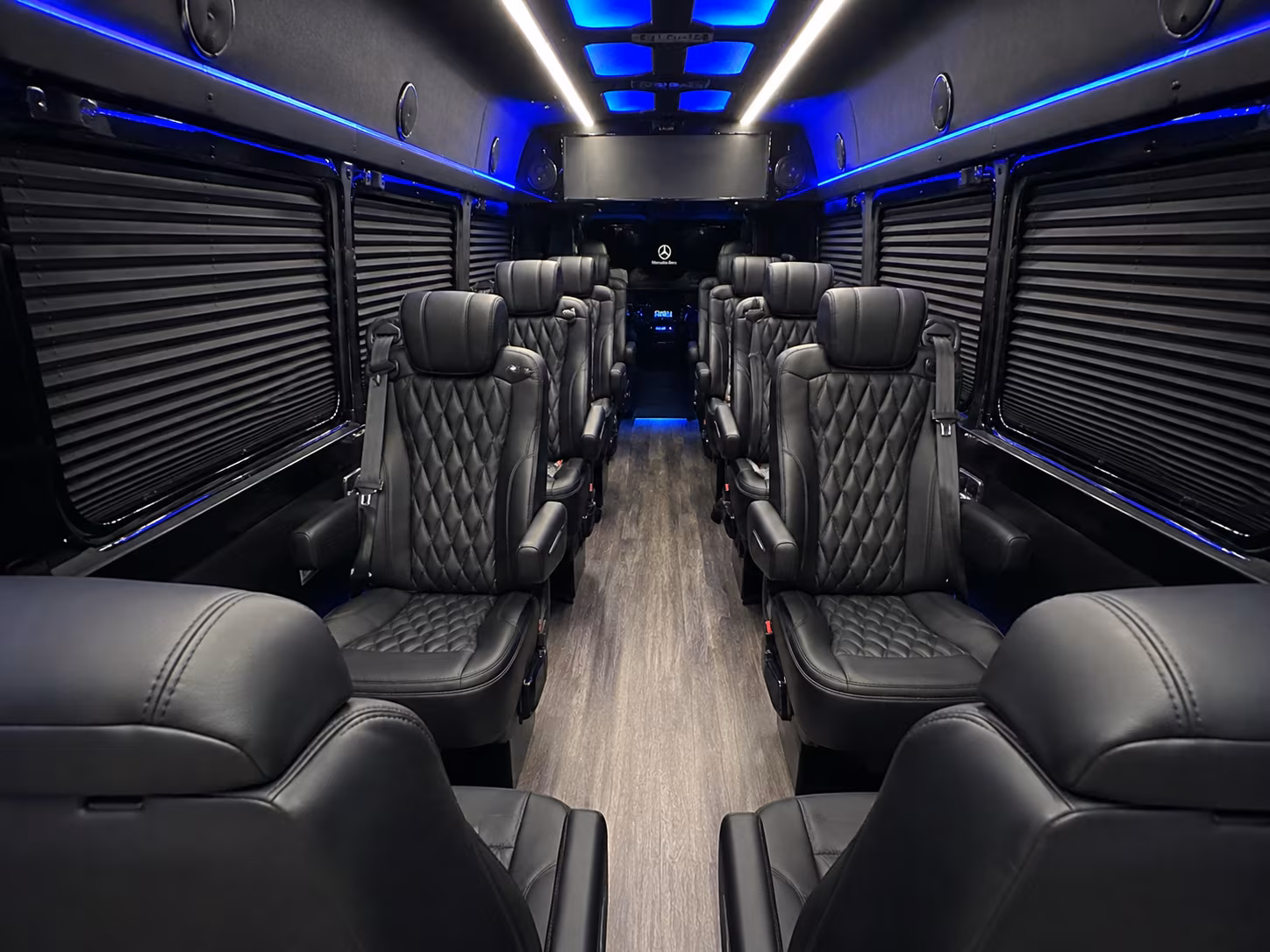 plano 20 passenger sprinter van inside