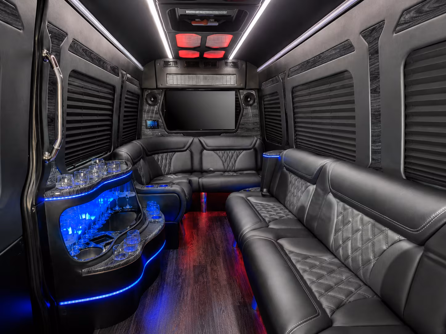 plano sprinter limousine interior