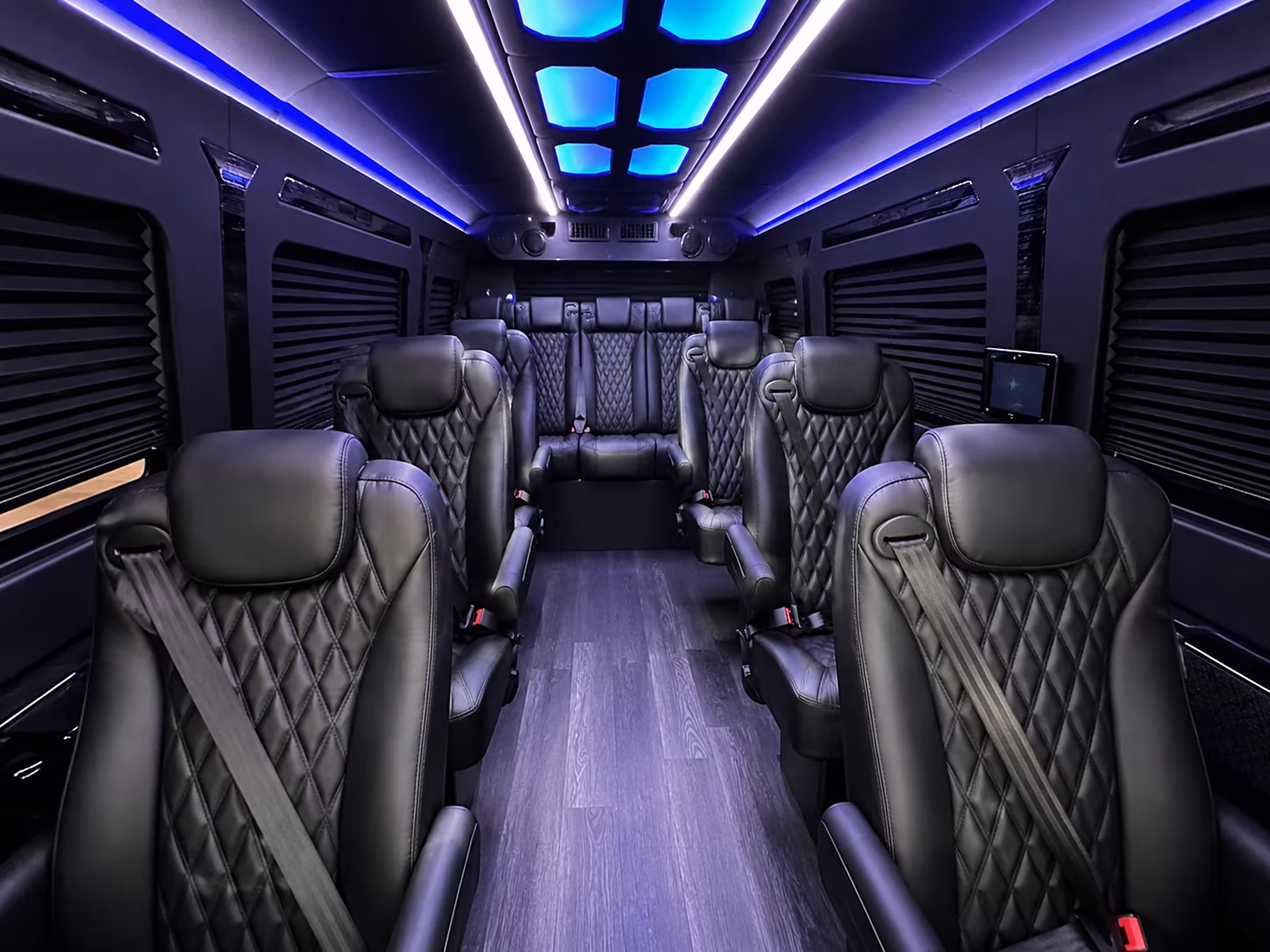 sprinter van bookings for parent coordinated prom groups in plano with set pickup and return times